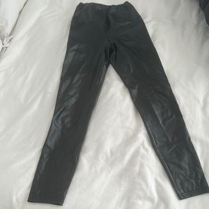 Black Faux Leather Leggings